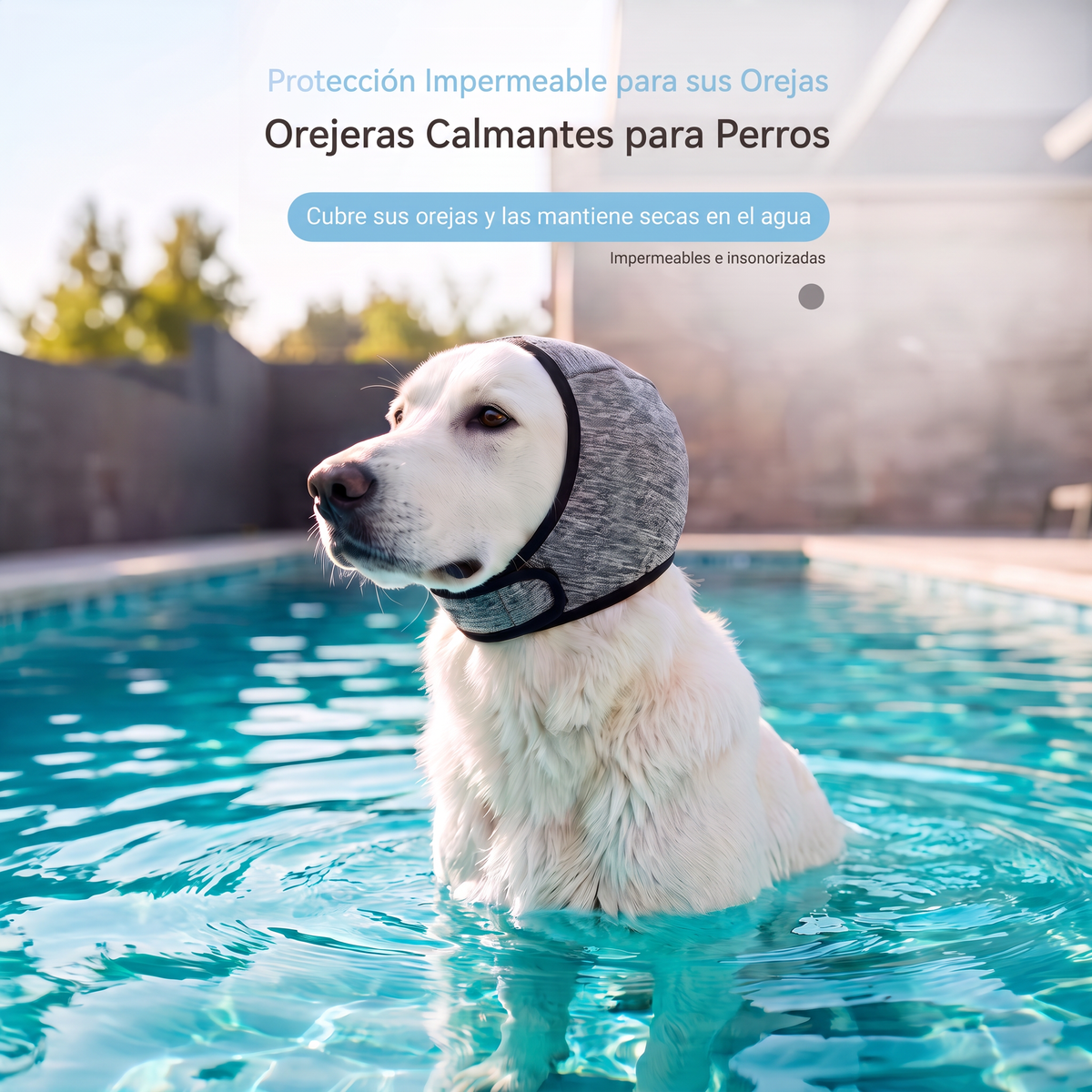 Protector auditivo antiestrés para perros